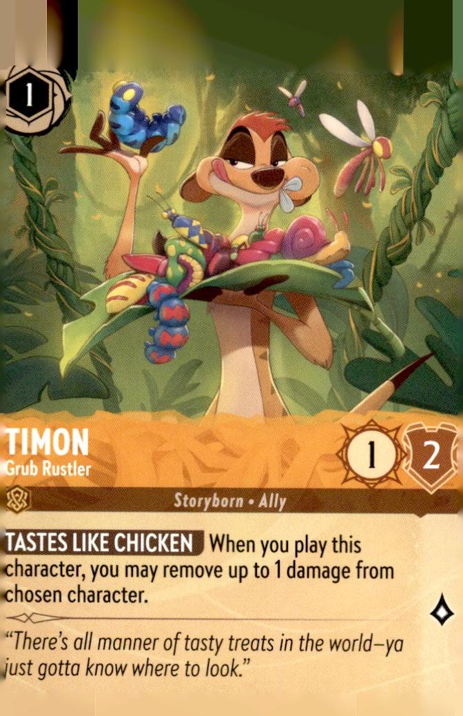 Timon - Grub Rustler 24/204 Common The First Chapter Lorcana Near Mint