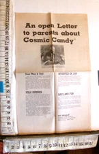 1979 COSMIC CANDY- INVENTOR  ANSWERS WILD RUMORS - AD