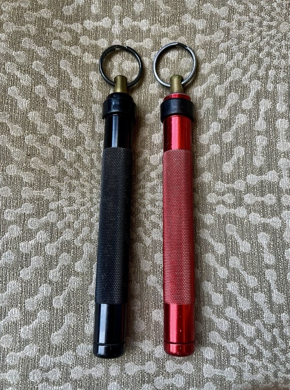 ASP Key Defender, Pepper Spray Dispensers, PAIR, Red and Black, Used