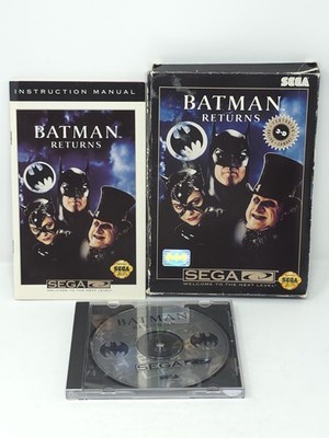 BATMAN RETURNS FOR SEGA CD COMPLETE AND TESTED WITH MINT DISC AND REG. CARD!