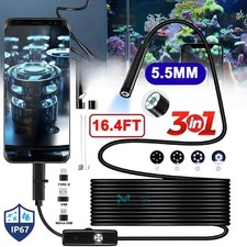 3in1 Borescope Endoscope 6 Led Inspection Scope Camera For Android Cell Phone Hd 3in1 Borescope Endoscope 6 Led Inspection Scope Camera For Android Cell Phone Hd