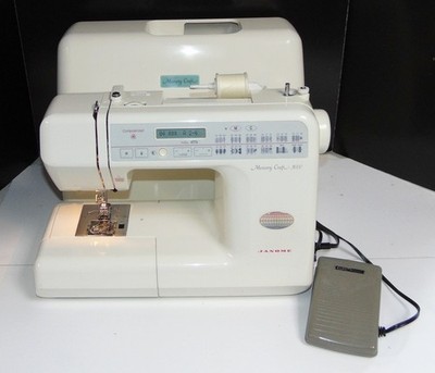 Janome Memory Craft 3000 Sewing Machine with Case and Feet