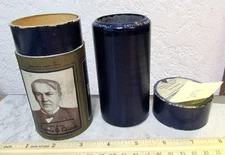 Edison Blue Amberol Record Wax Cylinder & box 2471 I want to go back to Michigan
