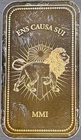 John Wick Ens Causa Sui MMI 5 Oz.999 Fine Silver Bar Light Toning