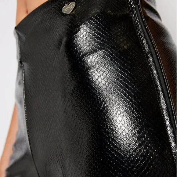 TWINSET Milano Python Print Faux Leather Leggings… - image 15