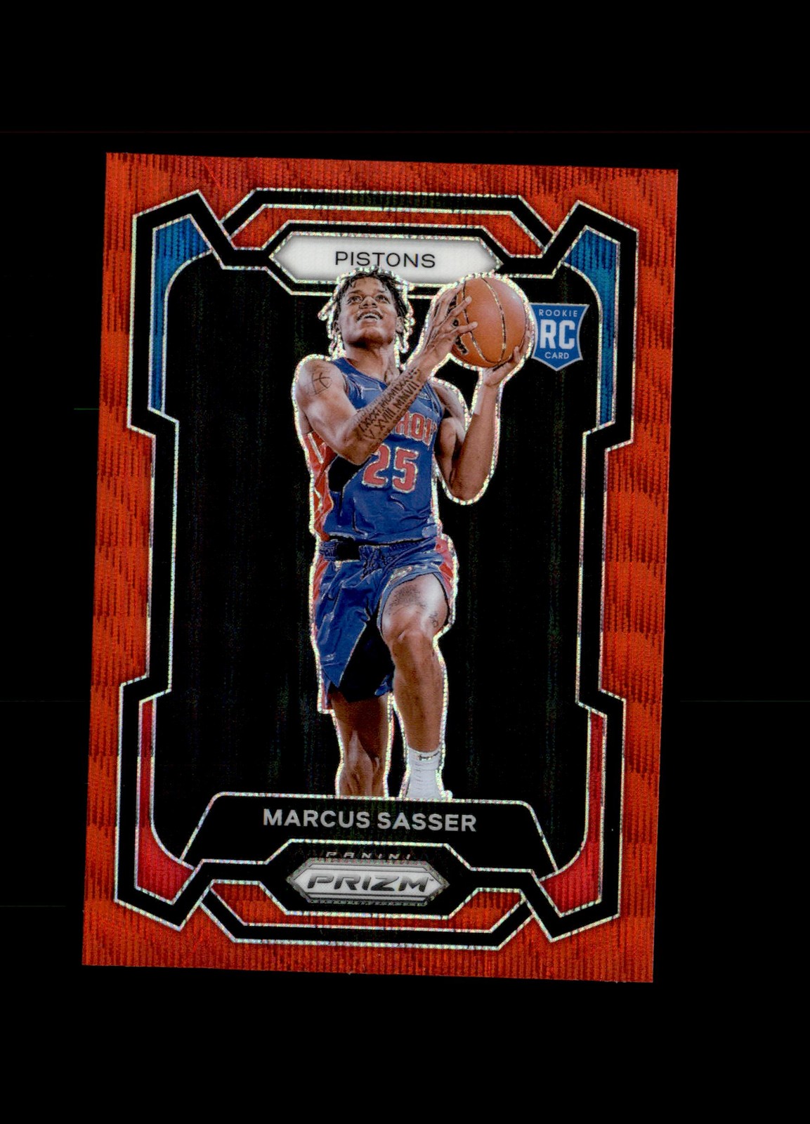 2023-24 Panini Prizm #174 Marcus Sasser Prizms Ruby Wave