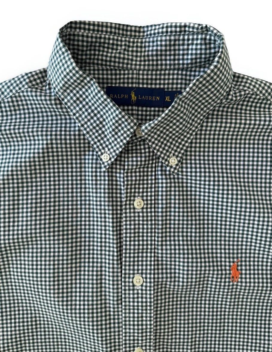 Polo Ralph Lauren Green Check Shirt Medium