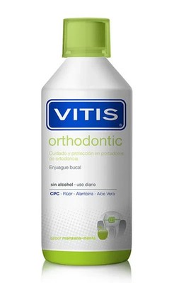 Vitis Orthodontic Mouthwash Apple and Mint 500ml