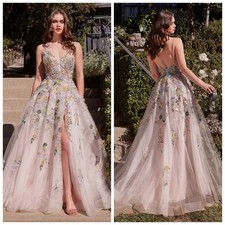 Evening Dresses Women Elegant Lady Dress Prom Gown Floral Wedding Party Dress