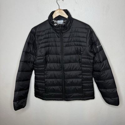 Columbia Mist Falls 590 Turbodown Black Omni-Heat Jacket Womens Large Down Coat