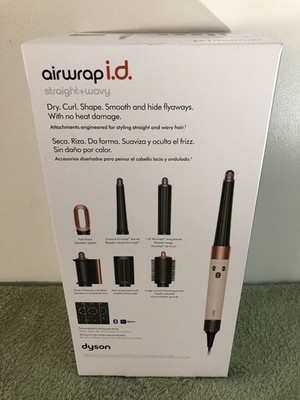 New Sealed Dyson Airwrap ID Straight Wavy Ceramic Pink/Rose Gold