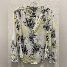 Banana Republic City Scape button down shirt - size Small