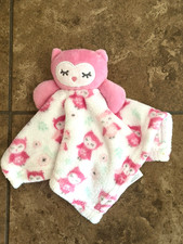Le Bebe Favorite Pink Floral Sleeping Owl Lovey Security Blanket Baby Plush 2020