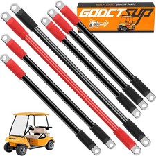 Club Car Heavy Duty Battery Cable Kit, 7PCS Golf Cart Battery Cable Wiring Kit f
