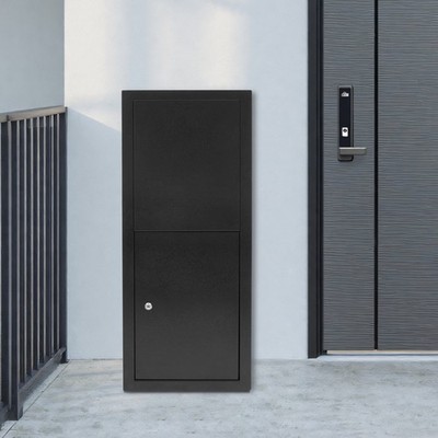 35.4x11.42��14.96 Parcel Drop Box Package Delivery Box Large Mail Box w/Key Lock