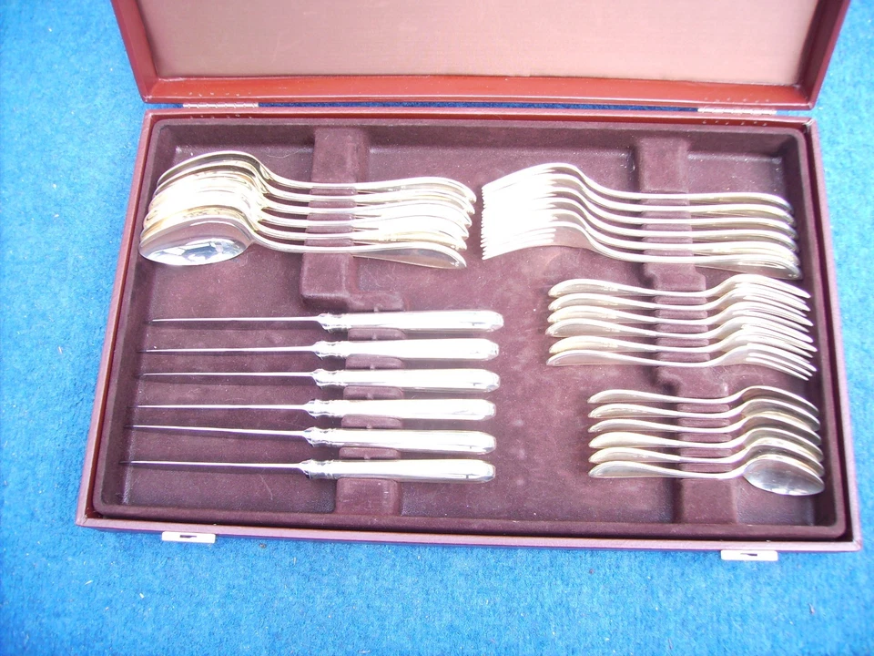 WMF Besteckkasten Premiere 30 teilig   6 Pers 90 Silber TOP ZUSTAND Unbenutzt ? - Bild 3 von 4