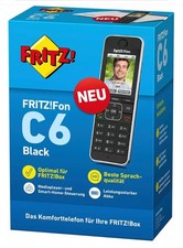 FRITZ!Fon C6 ☎ DECT-Komforttelefon in Schwarz NEU In OVP !!