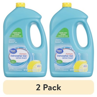 Automatic Dishwasher Detergent Gel, Lemon Scent, 75 oz, 2-Pack