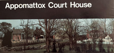 Vintage 1988 APPOMATTOX COURT HOUSE NATIONAL PARK SERVICE UNIGRID BROCHURE/MAP