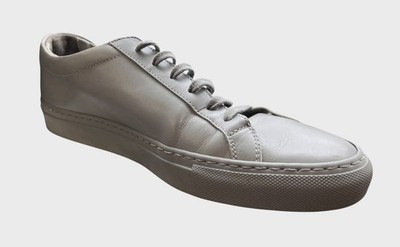 Common Projects Men's Gray Achilles Leather Low-Top Sneakers Shoes Size 42