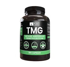 Pure Original Ingredients TMG (365 Capsules) No Magnesium Or Rice Fillers, Pure,