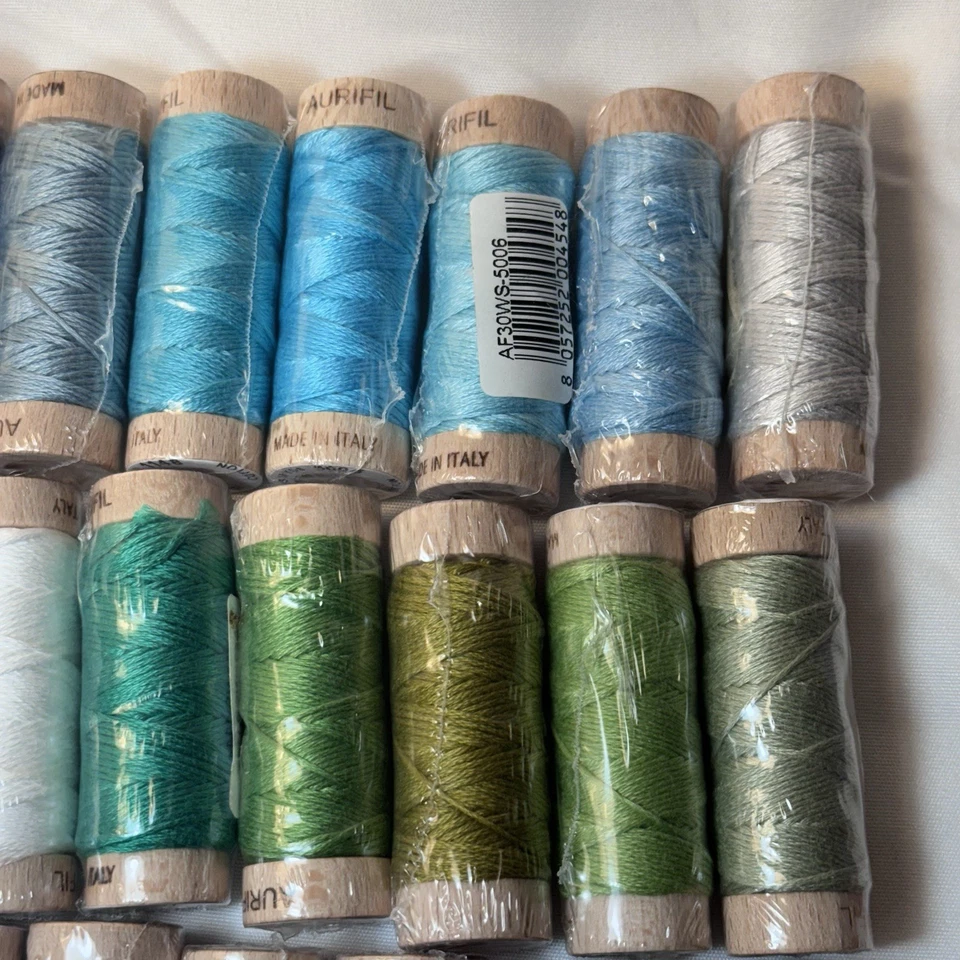 Aurifil 6-strand 100% Italian Cotton floss - 18 Yard Spools. - Image 4 of 4