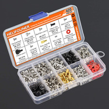 420 Pieces Computer Standoffs Screws Assortment Kit for 2.5" SSD, Hard Drive,...