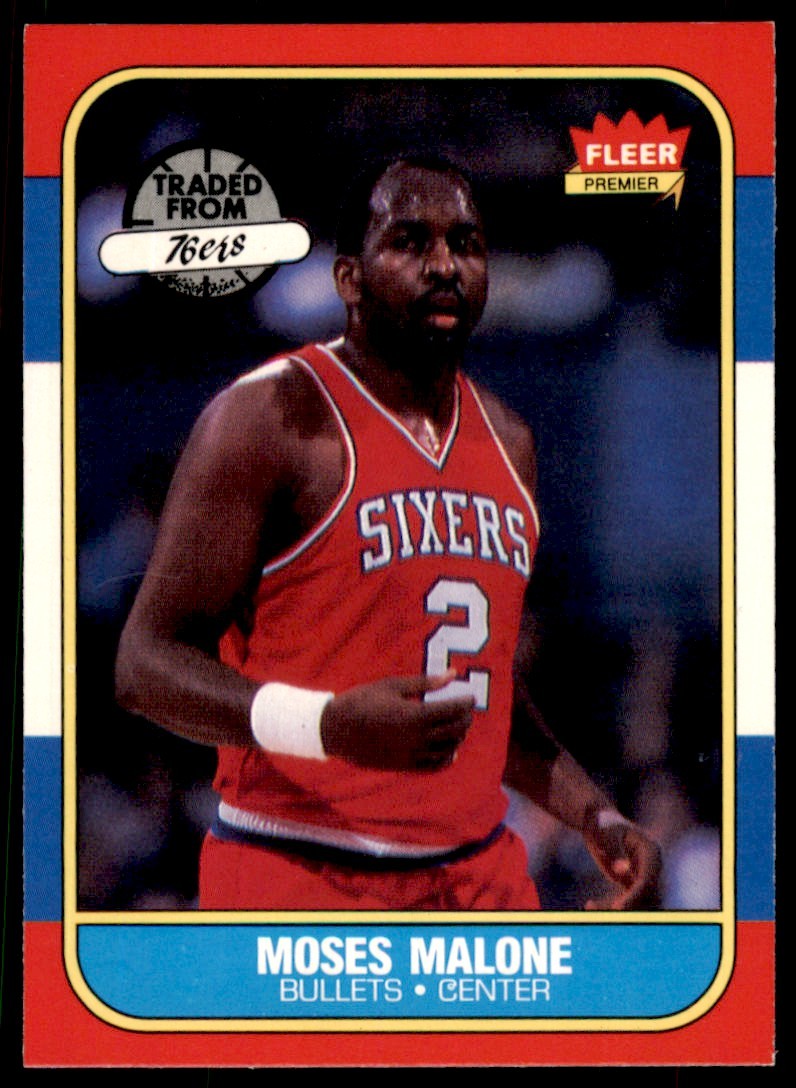 1986-87 Fleer Set Break Moses Malone #69 NM-MT or BETTER