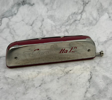 Vintage Hohner Chrometta 12 Slide Harmonica Key C Germany