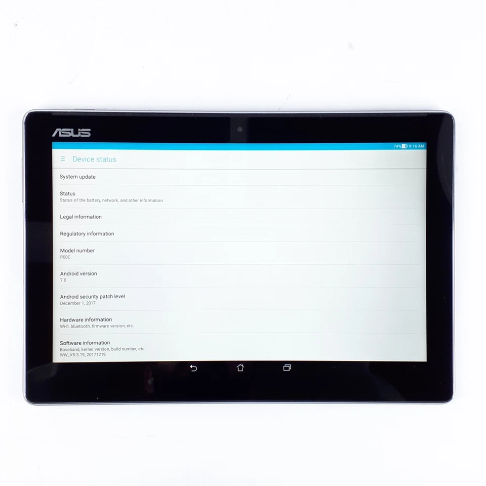 ASUS ZenPad 10 P00C 16 GB 2 GB RAM 10.1" Android Tablet Black Wi-Fi Only E6473 - Image 2 of 4