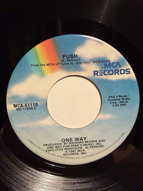 One Way “Push” MCA 7” 45 Strong VG+