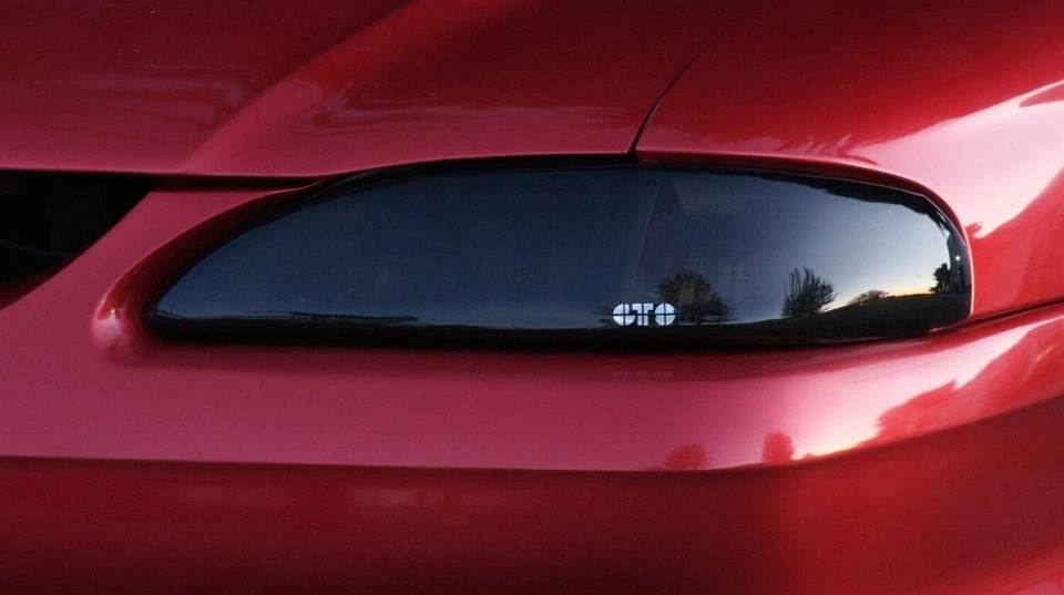 GT Styling GT0206S Headlight Covers Fits 94-98 Mustang - Image 2 of 4