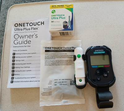 New OneTouch Ultra Plus Flex Blood Glucose Monitoring Kit  Exp. 08/31/29