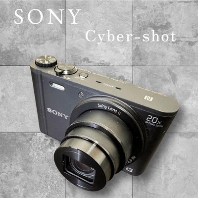 SONY Cyber-shot DSC-WX350 schwarz mit Hülle getestet funktioniert aus Japan
