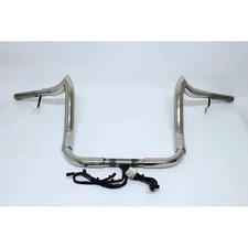 KST Kustoms Polished 1 1/2 in. Bison Bagger 12 in Handlebars-BB19-12-FPW16