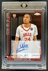 2025-26 Topps Chrome Noa Essengue Auto Autograph RC #TCAR-NE Bulls Rookie