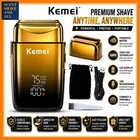 KEMEI Electric Shaver Razor Foil LCD Beard Trimmer Cordless Rechargeable KM-TX10