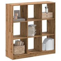 BüCherregal Standregal Bodenregal Artisan-Eiche 102X32X108 Cm Spanplatte