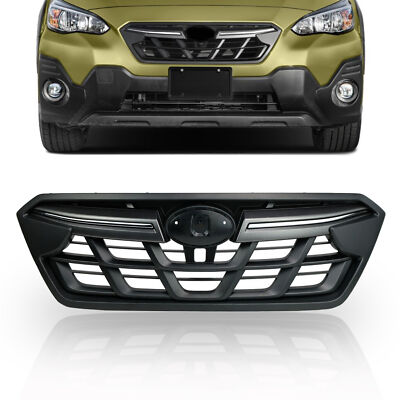 #ad For 2021 2023 Subaru Crosstrek Front Grille Grill Dark Grey amp;Black Trim $33.00