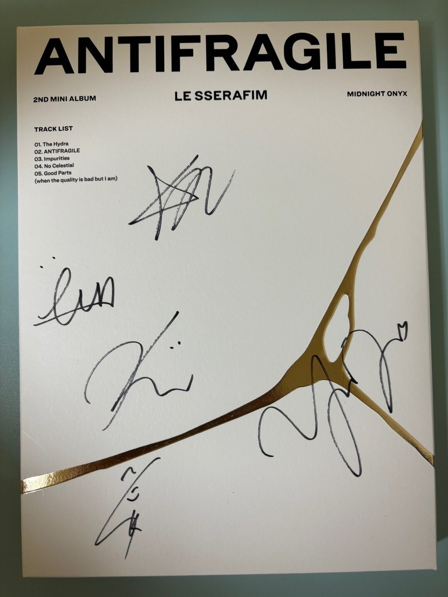 LE SSERAFIM [ANTIFRAGILE] All Member Autographed Signed Album | eBay