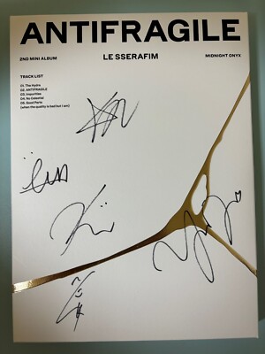 LE SSERAFIM [ANTIFRAGILE] All Member Autographed Signed Album | eBay
