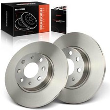 Image of 2x Brake Discs Pair Front 257mm for Opel Corsa D S07 C X01 Fiat Grande Punto 199