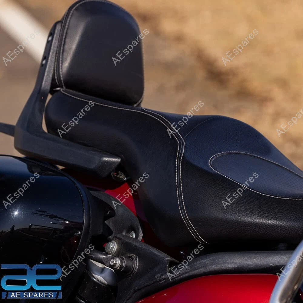 Deluxe Touring Dual Seat & Backrest Kit For Royal Enfield Super Meteor 650 view 3