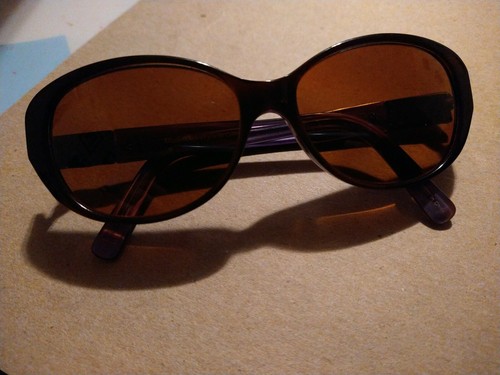 Elizabeth Arden Tortoise Oval Glasses W Purple Pearl Interior EA5178 53 14 135