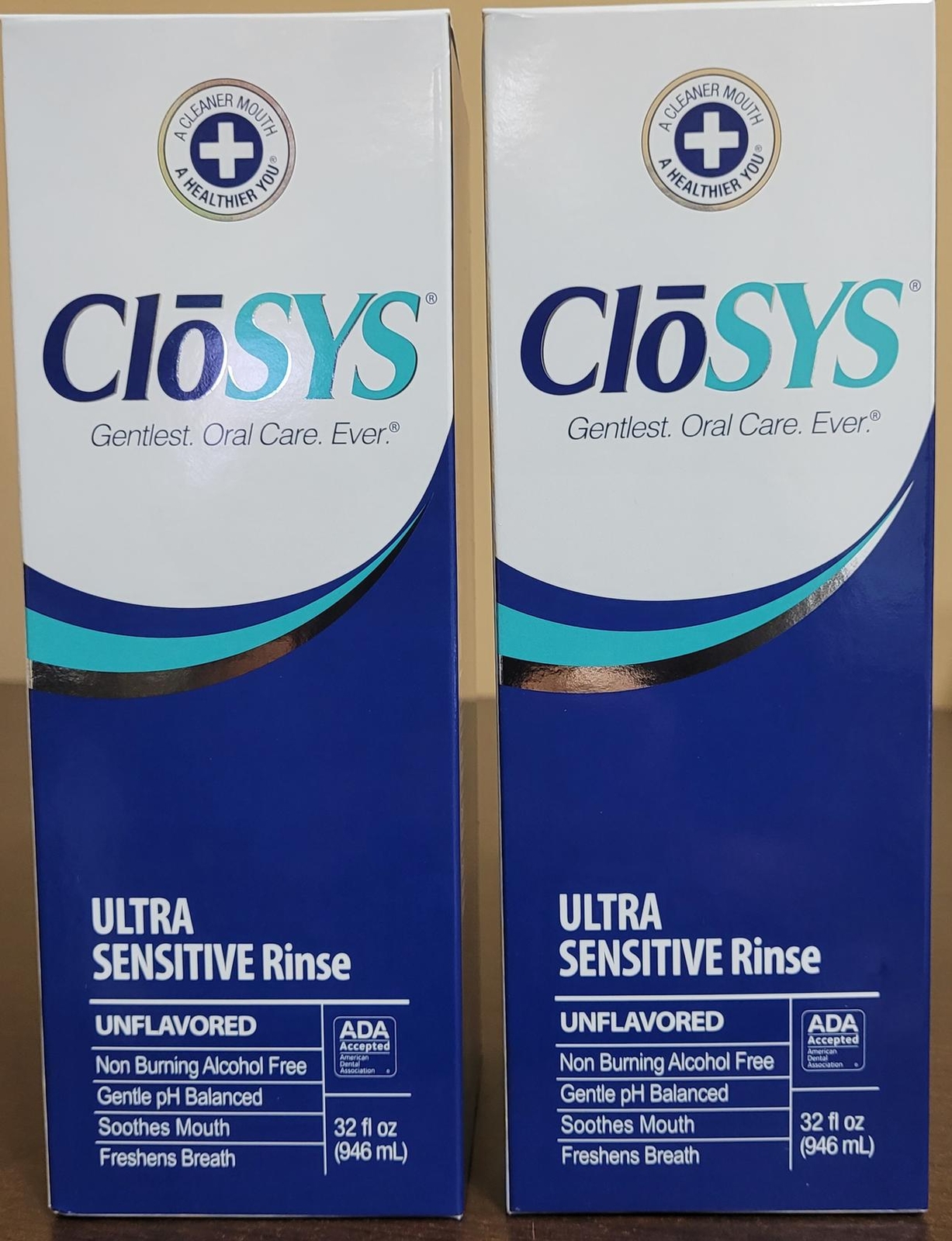 CloSYS Original Unflavored Mouthwash (2 Pack 64 oz) Exp. 9/25