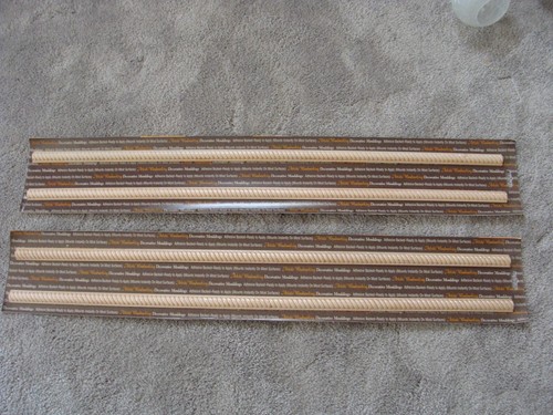 11.3 feet Wooden Braid Molding Furniture Cabinet Decorative Trim 1 Inch High NOS - Picture 2 of 8