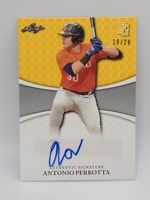 2022 LEAF PERFECT GAME NATIONAL SHOWCASE BRADEN HOLCOMB 19/20 AUTO  