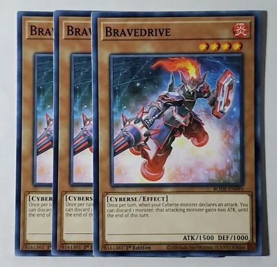 Yugioh x3 Bravedrive BODE-EN093 Common 1st Edition New