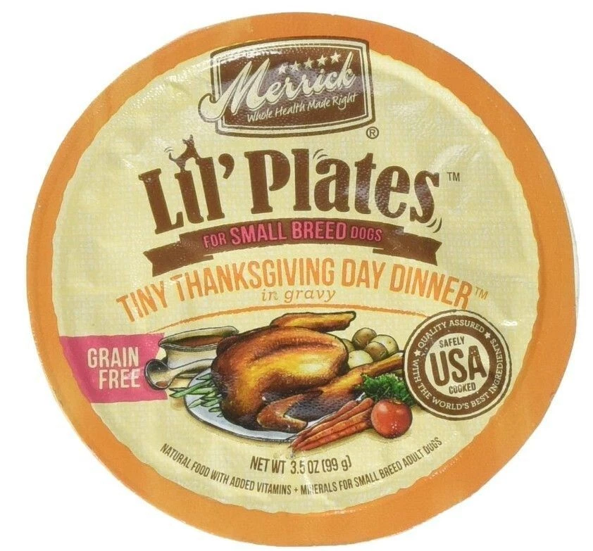 LM Merrick Lil Plates Grain Free Tiny Thanksgiving Day Dinner