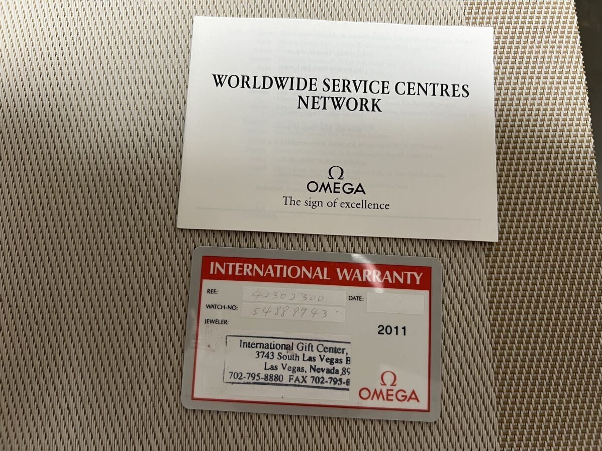 Rare OMEGA watch guarantee written instruction manual